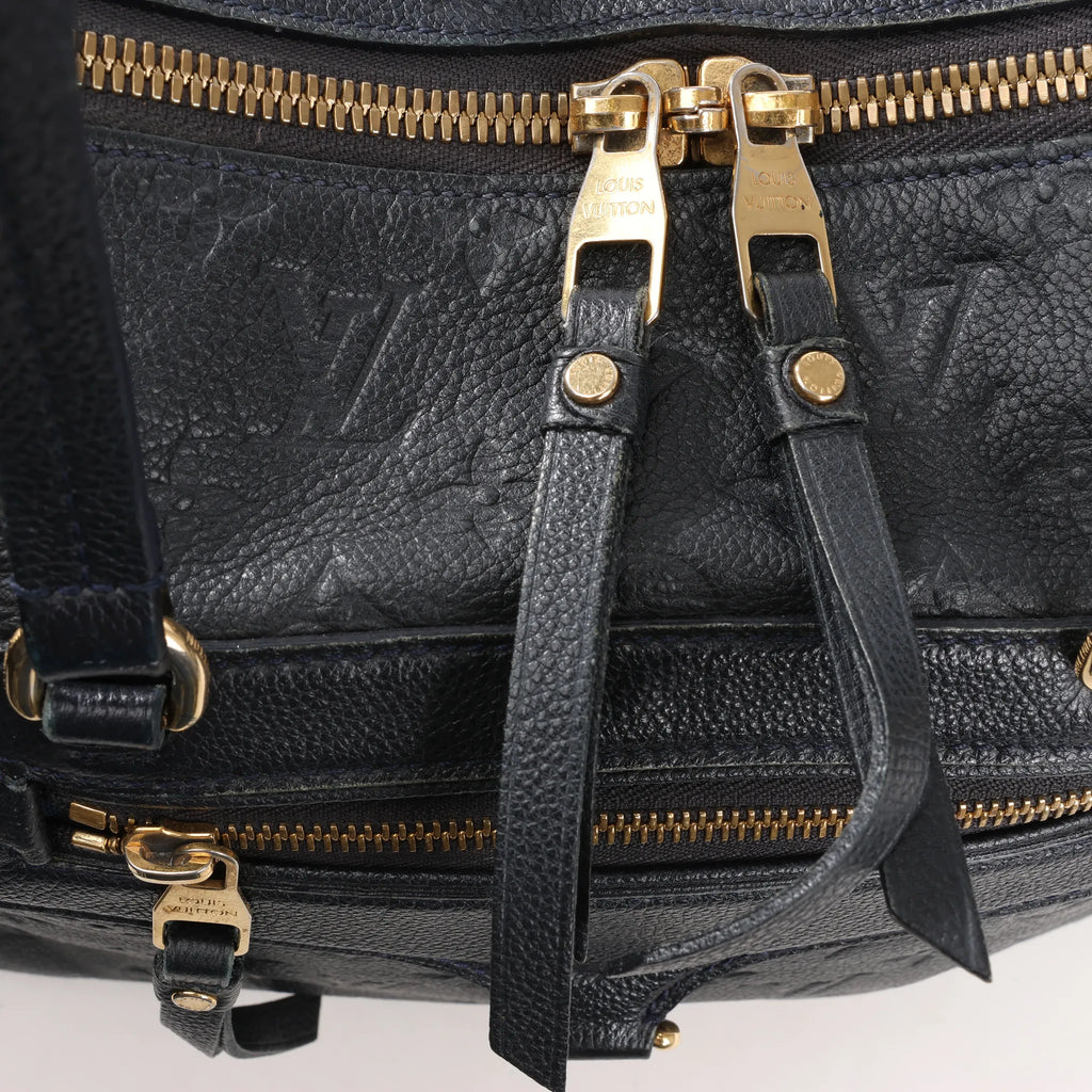 Louis Vuitton Monogram Empreinte Lumineuse PM Shoulder Bag in Navy Blue M93410
