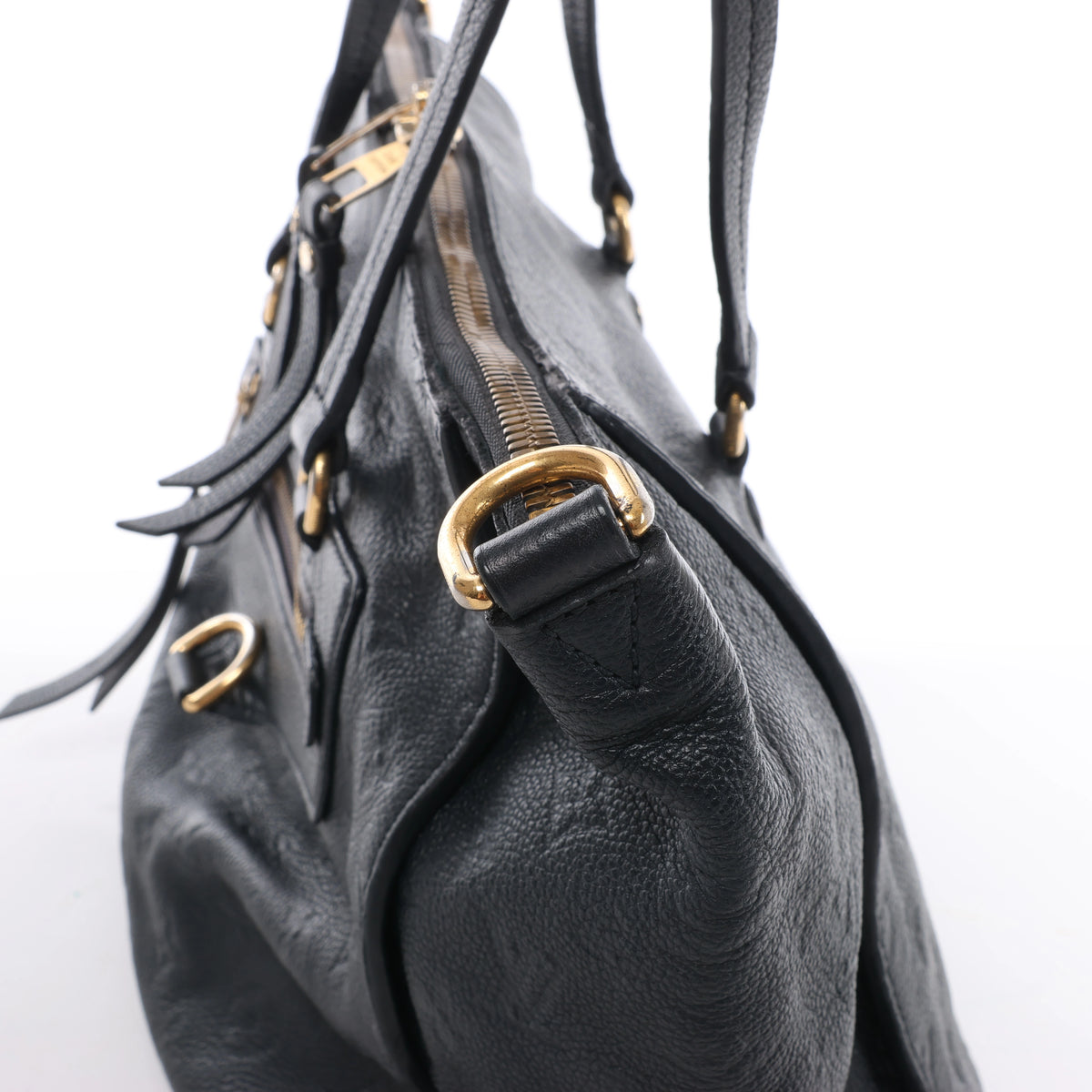 Bolso de hombro Louis Vuitton Lumineuse PM Monogram Empreinte en azul marino M93410