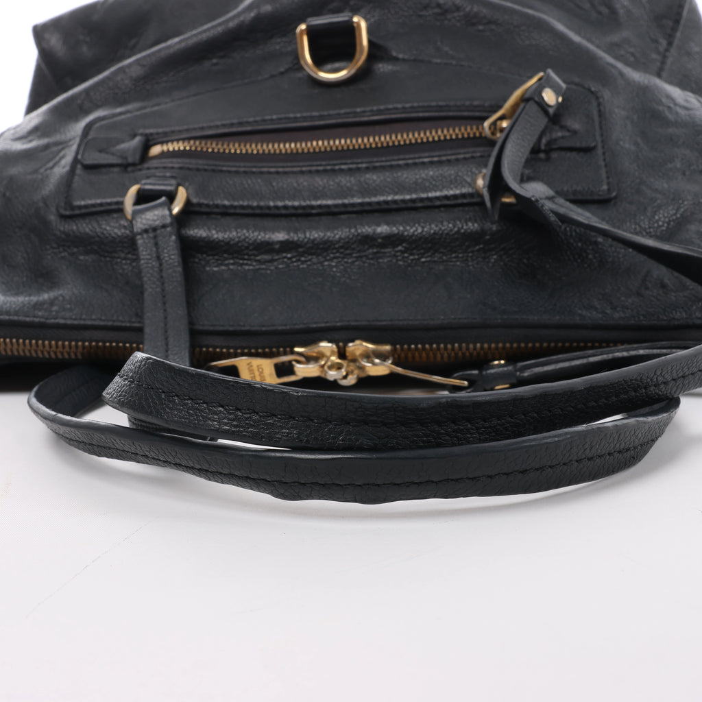 Bolso de hombro Louis Vuitton Lumineuse PM Monogram Empreinte en azul marino M93410