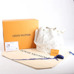 Louis Vuitton Petit Noe NM Monogram Cutout Shoulder Bag in White M20740