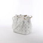 Louis Vuitton Petit Noe NM Monogram Cutout Shoulder Bag in White M20740