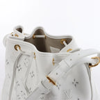 Louis Vuitton Petit Noe NM Monogram Cutout Shoulder Bag in White M20740