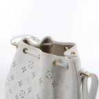 Louis Vuitton Petit Noe NM Monogram Cutout Shoulder Bag in White M20740