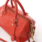 Louis Vuitton Speedy Bandoulière 25 Monogram Empreinte Handbag in Red M40758
