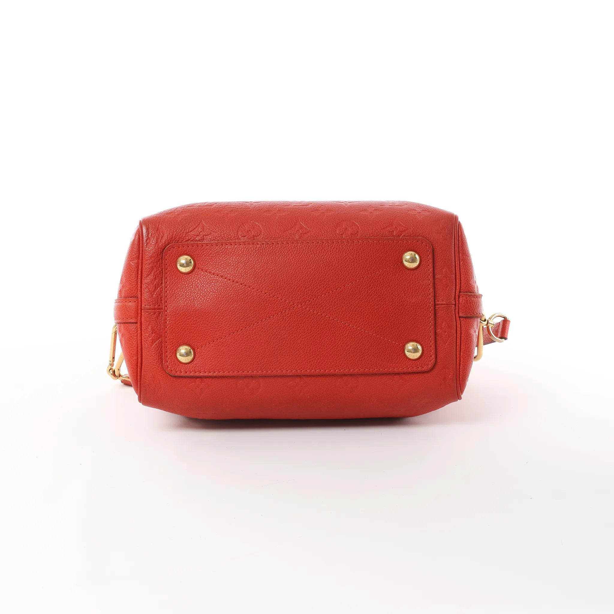 Louis Vuitton Speedy Bandoulière 25 Monogram Empreinte Handbag in Red M40758