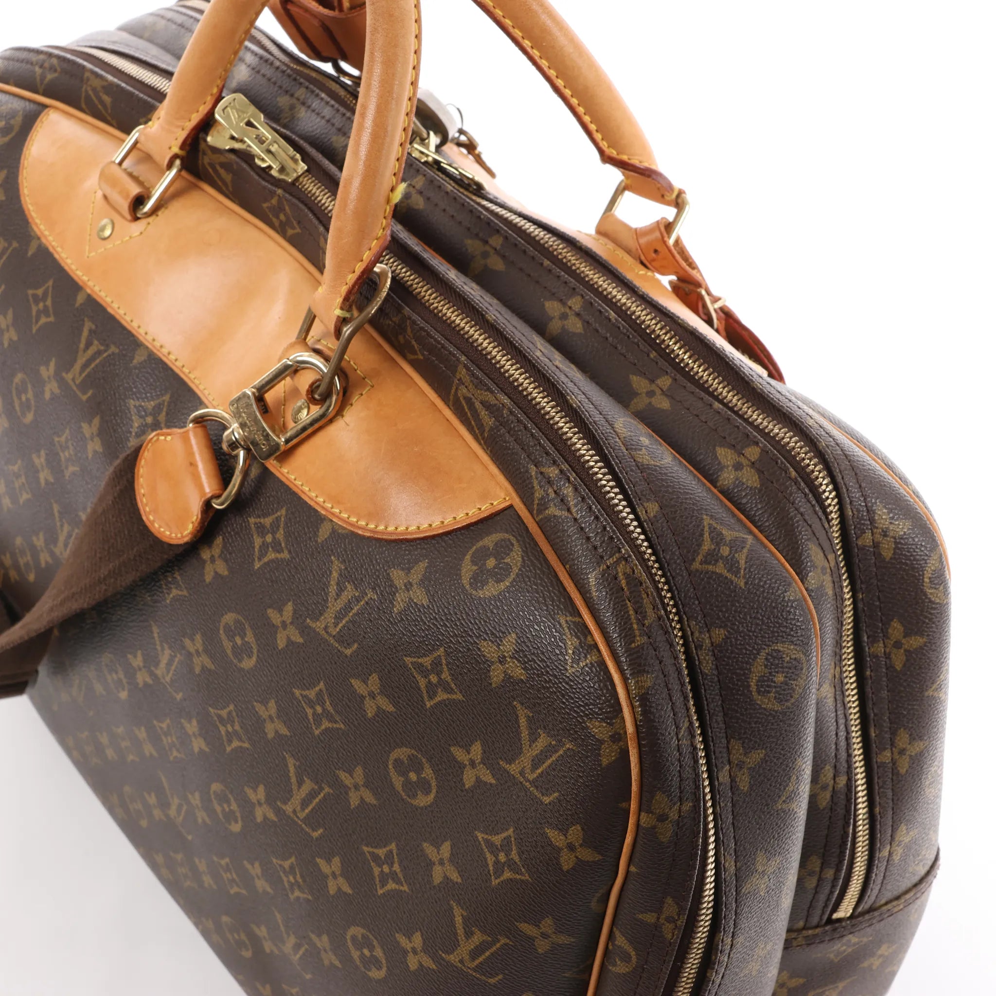 Louis Vuitton Alize Monogram Canvas 2 Poches Travel Bag in Brown M41399