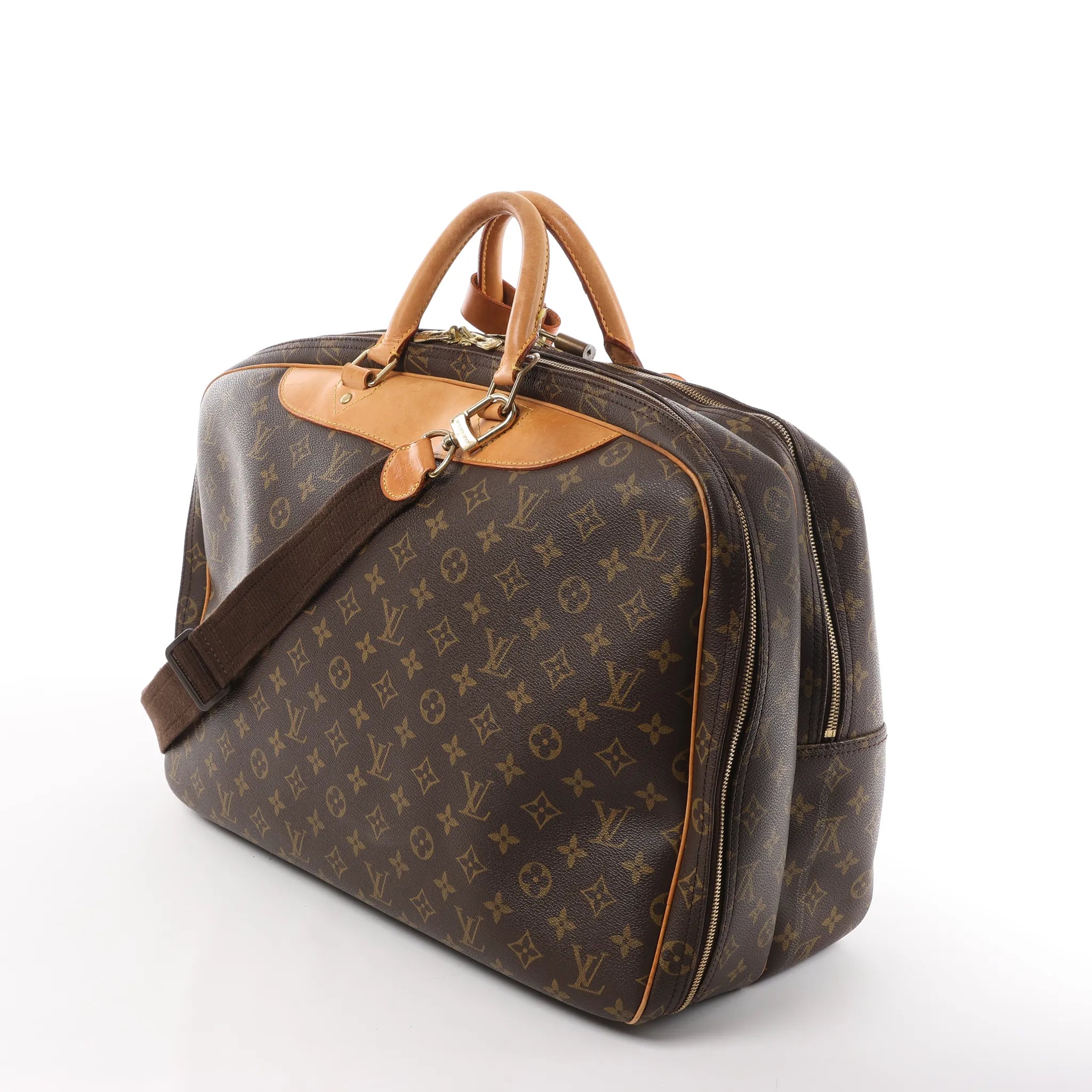 Louis Vuitton Alize Monogram Canvas 2 Poches Travel Bag in Brown M41399
