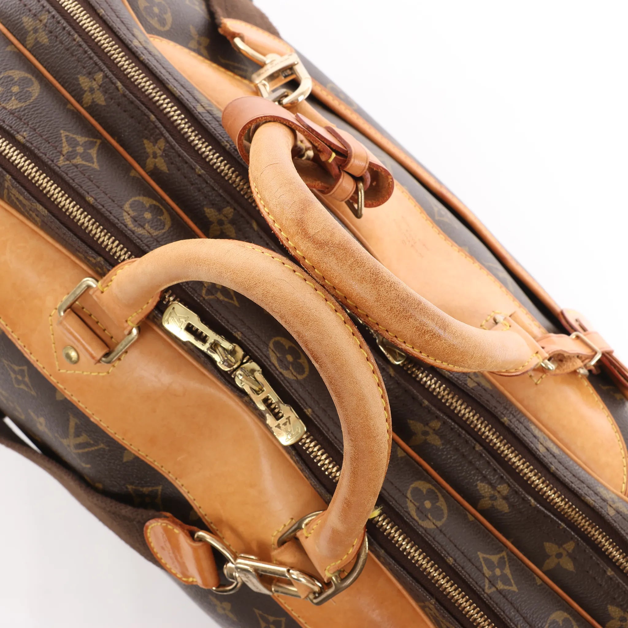 Louis Vuitton Alize Monogram Canvas 2 Poches Travel Bag in Brown M41399