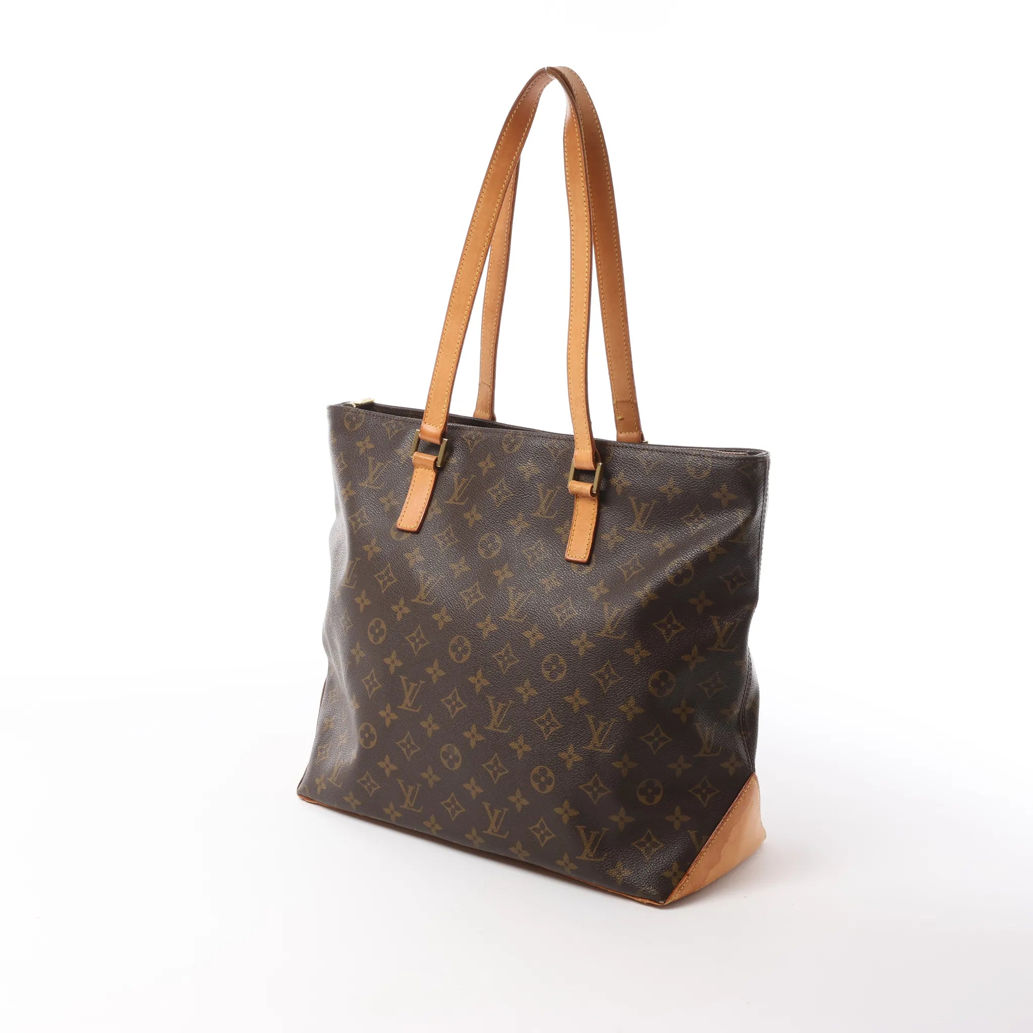 Louis Vuitton Cabas Mezzo Monogram Shoulder Bag in Brown M51151