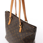 Louis Vuitton Cabas Mezzo Monogram Shoulder Bag in Brown M51151
