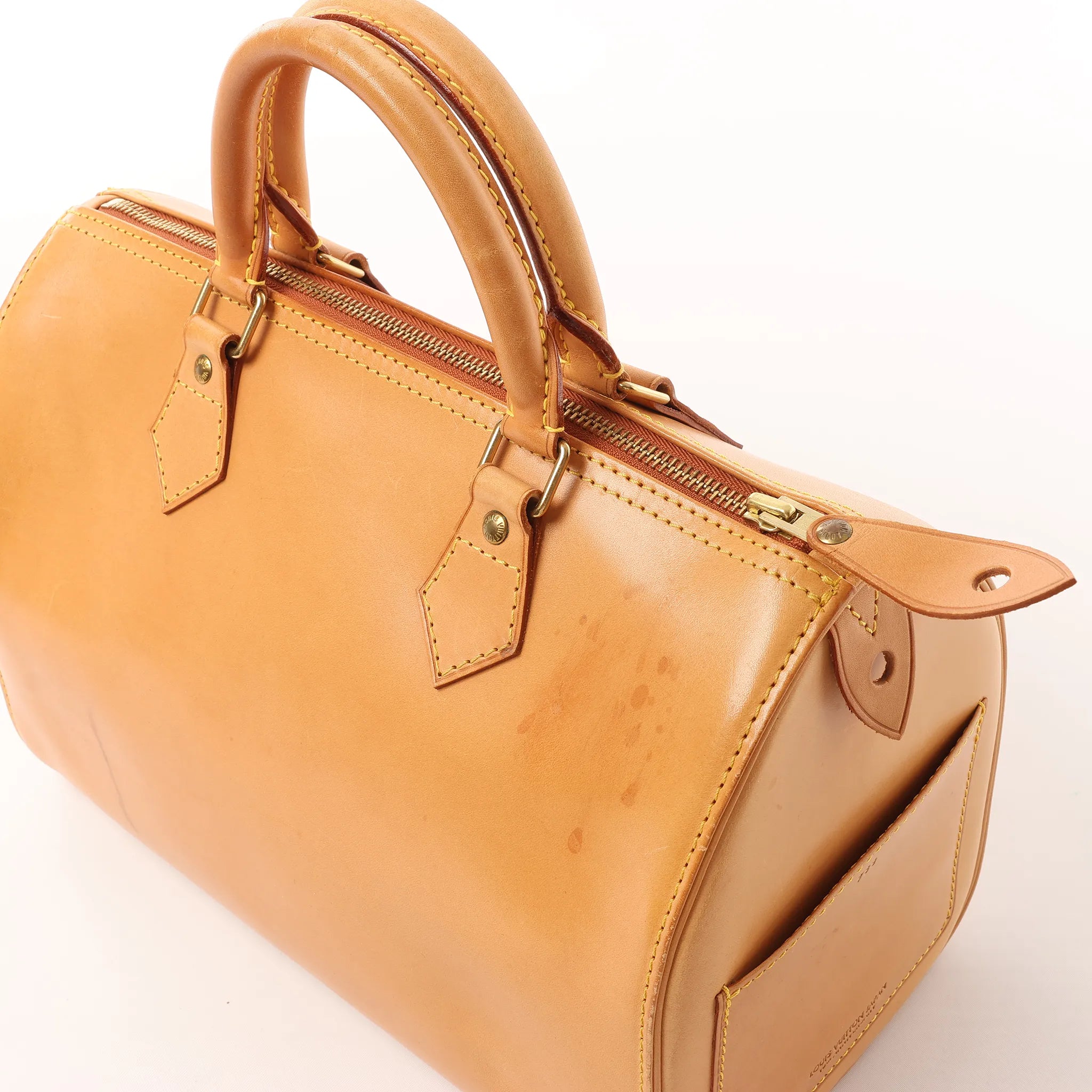 Louis Vuitton Speedy 30 Nomade Leather Handbag in Light Brown M85392