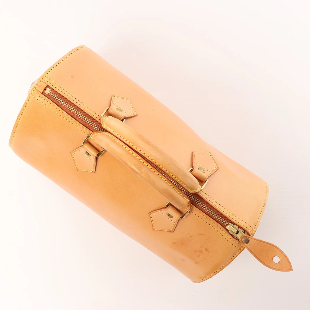 Louis Vuitton Speedy 30 Nomade Leather Handbag in Light Brown M85392