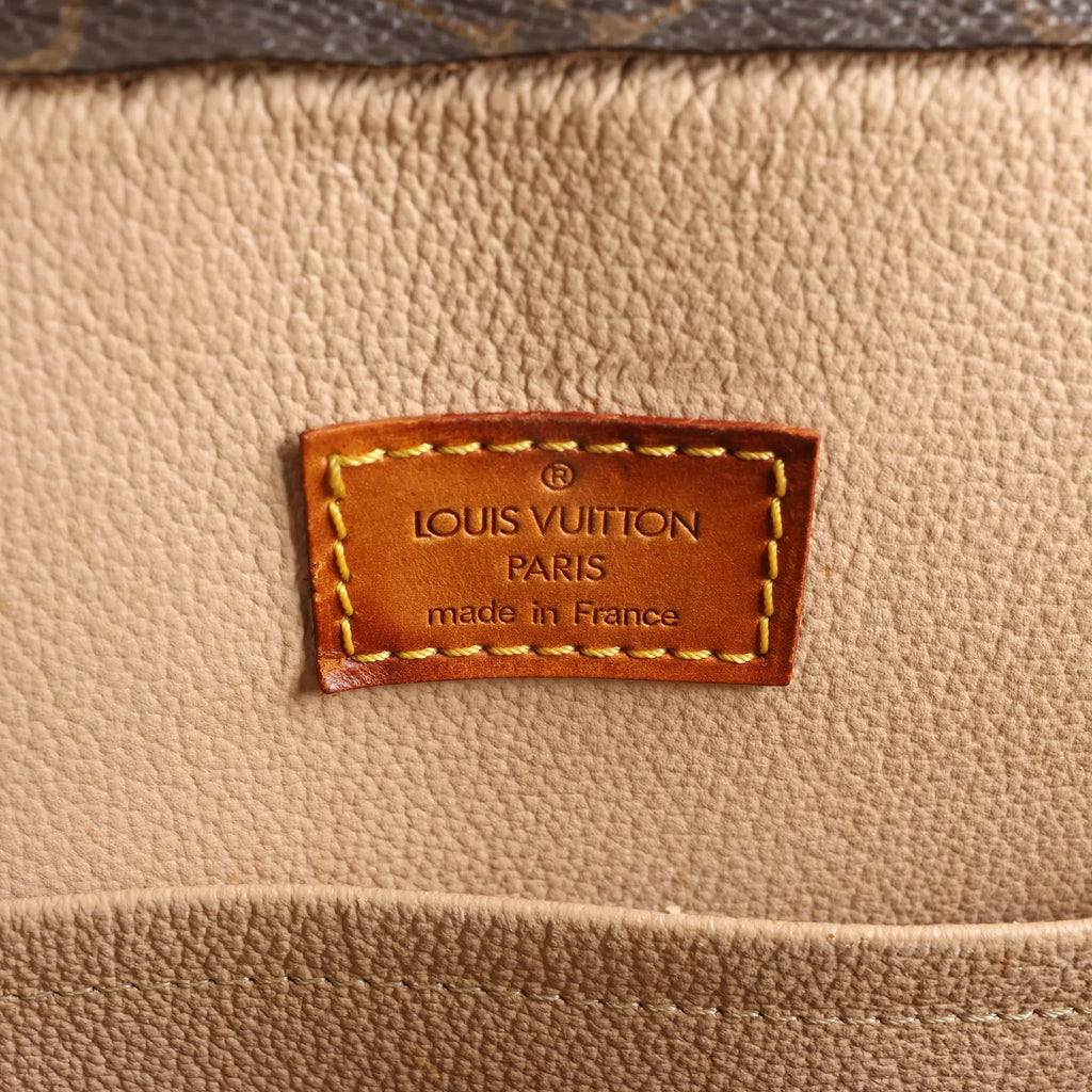 Louis Vuitton Sac Plat Monogram Canvas Handbag in Brown M51140