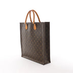 Louis Vuitton Sac Plat Monogram Canvas Handbag in Brown M51140