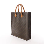 Louis Vuitton Sac Plat Monogram Canvas Handbag in Brown M51140