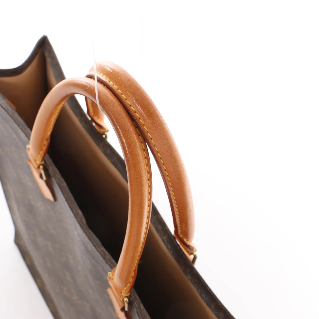 Louis Vuitton Sac Plat Monogram Canvas Handbag in Brown M51140