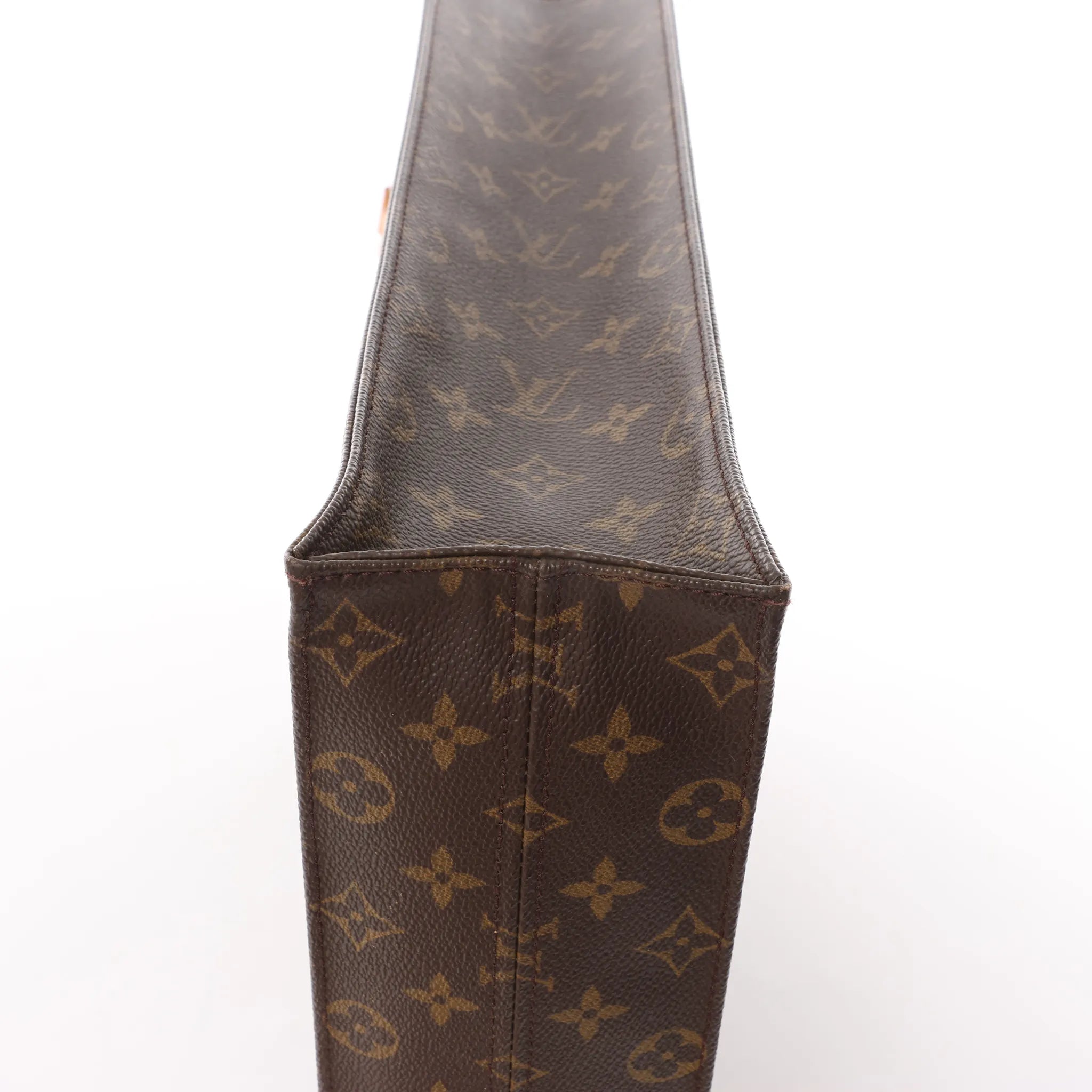 Louis Vuitton Sac Plat Monogram Canvas Handbag in Brown M51140