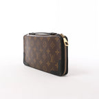 Louis Vuitton Macassar Daily Organizer Monogram Wallet Brown x Black M60679