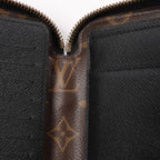 Louis Vuitton Macassar Daily Organizer Monogram Wallet Brown x Black M60679