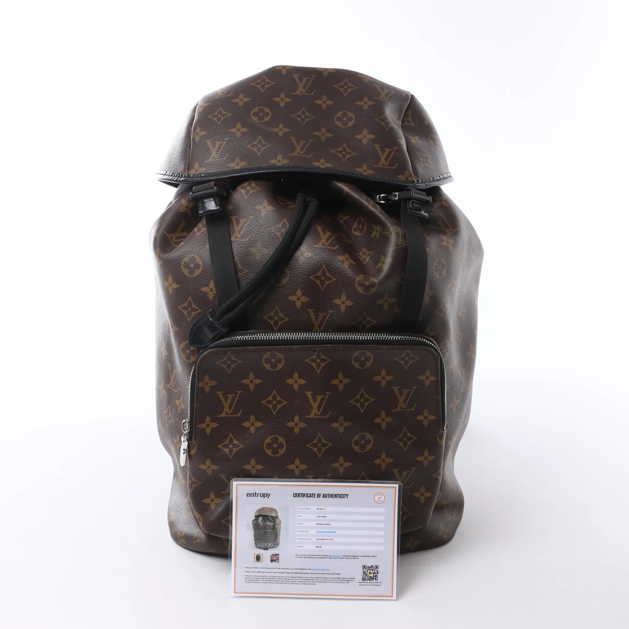 Louis Vuitton Macassar Zack Monogram Canvas Backpack in Brown M43422