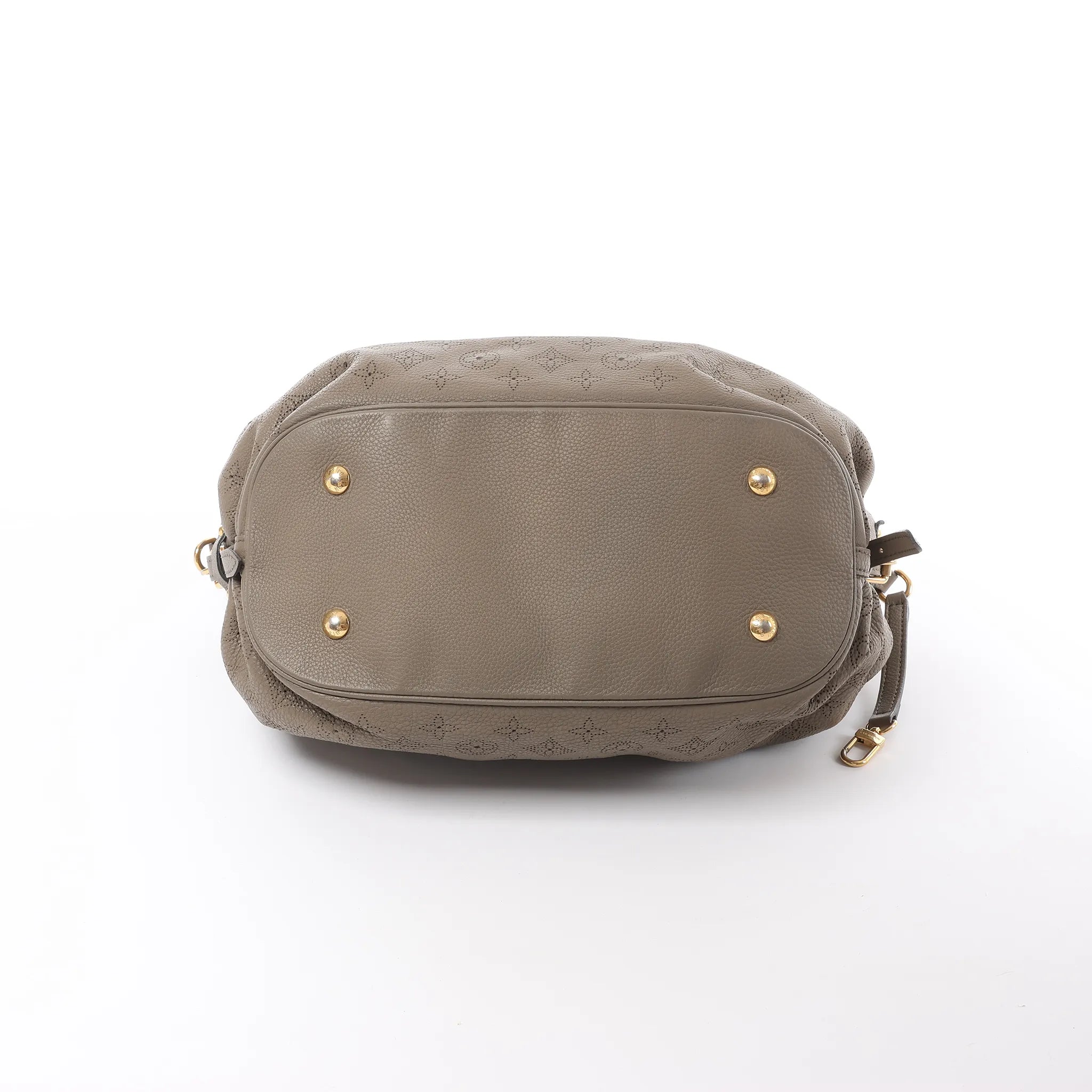 Louis Vuitton Mahina L Monogram Leather Shoulder Bag in Brown M93121