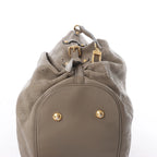 Louis Vuitton Mahina L Monogram Leather Shoulder Bag in Brown M93121