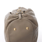 Louis Vuitton Mahina L Monogram Leather Shoulder Bag in Brown M93121