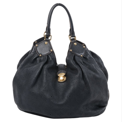 Sac à main Louis Vuitton Mahina Lunar L en cuir noir M95765