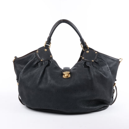 Sac à main Louis Vuitton Mahina Lunar L en cuir noir M95765