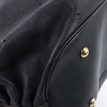 Sac à main Louis Vuitton Mahina Lunar L en cuir noir M95765