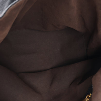 Sac à main Louis Vuitton Mahina Lunar L en cuir noir M95765