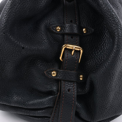 Sac à main Louis Vuitton Mahina Lunar L en cuir noir M95765