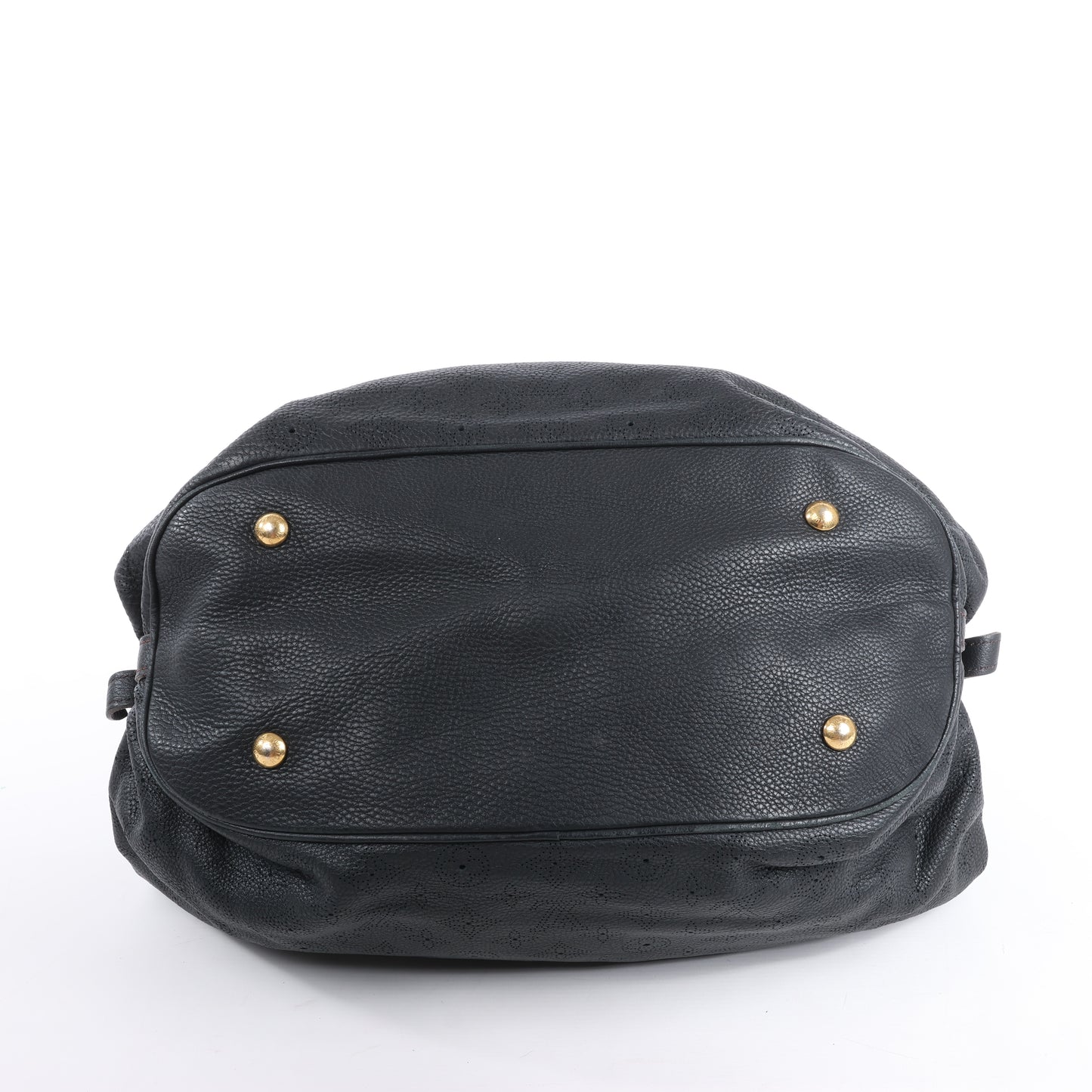 Sac à main Louis Vuitton Monogram Mahina L Lunar PM en cuir noir M95765