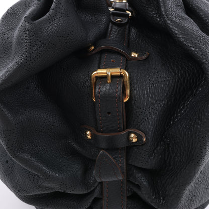 Sac à main Louis Vuitton Monogram Mahina L Lunar PM en cuir noir M95765