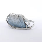 Louis Vuitton Scala Mini Mahina Leather Crossbody Bag in White x Blue M80497