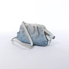 Louis Vuitton Scala Mini Mahina Leather Crossbody Bag in White x Blue M80497