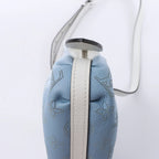 Louis Vuitton Scala Mini Mahina Leather Crossbody Bag in White x Blue M80497