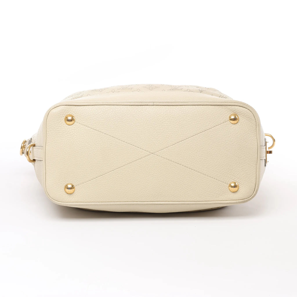 Louis Vuitton Monogram Mahina Stella PM Leather Handbag in Beige M93067