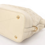 Louis Vuitton Monogram Mahina Stella PM Leather Handbag in Beige M93067