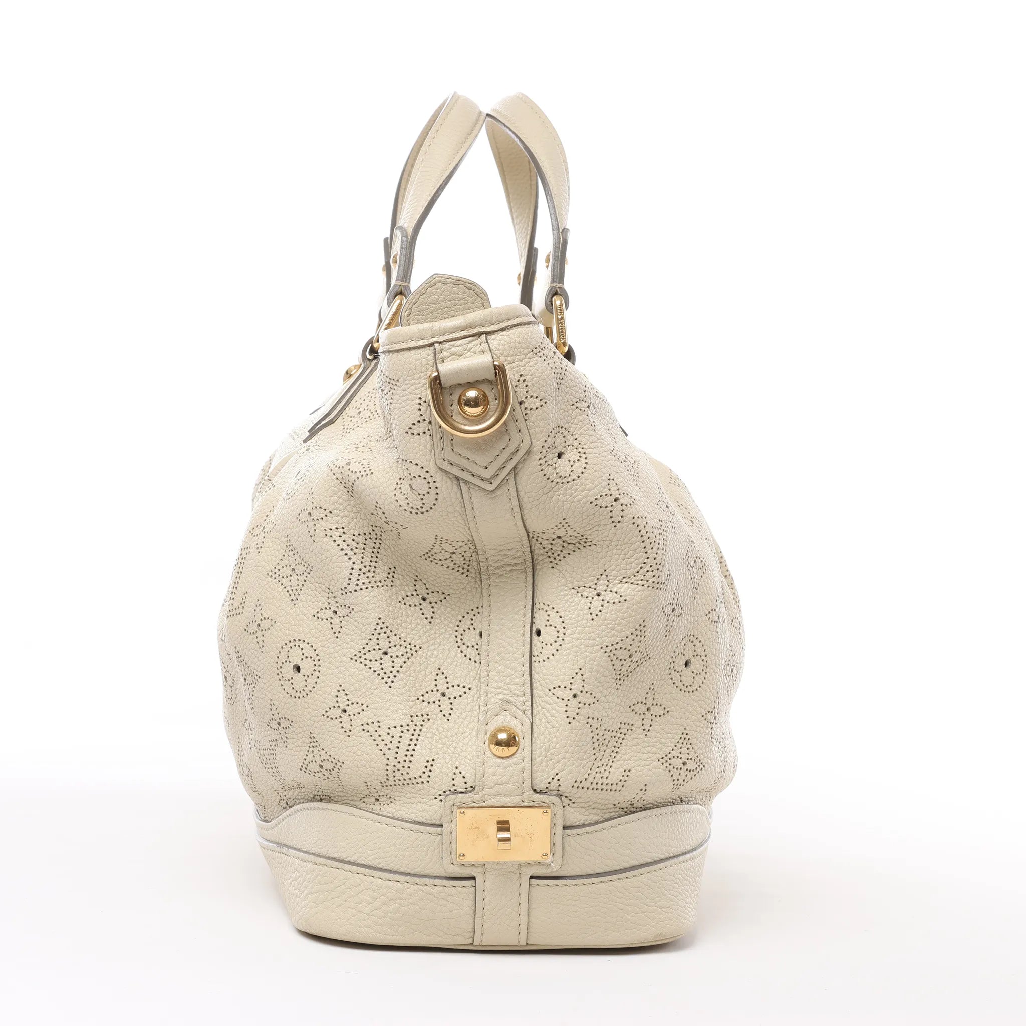 Louis Vuitton Monogram Mahina Stella PM Leather Handbag in Beige M93067