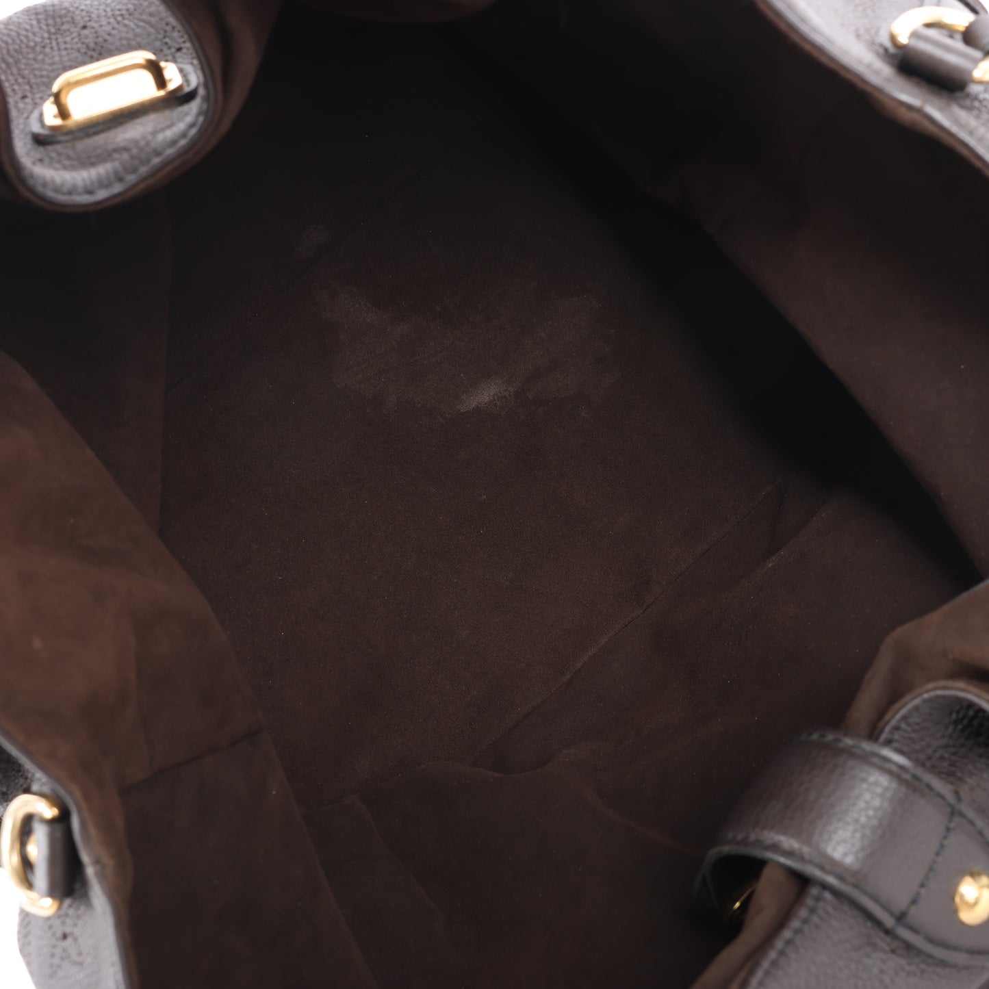 Louis Vuitton Monogram Mahina Leather Lunar XL Handbag in Brown M93810