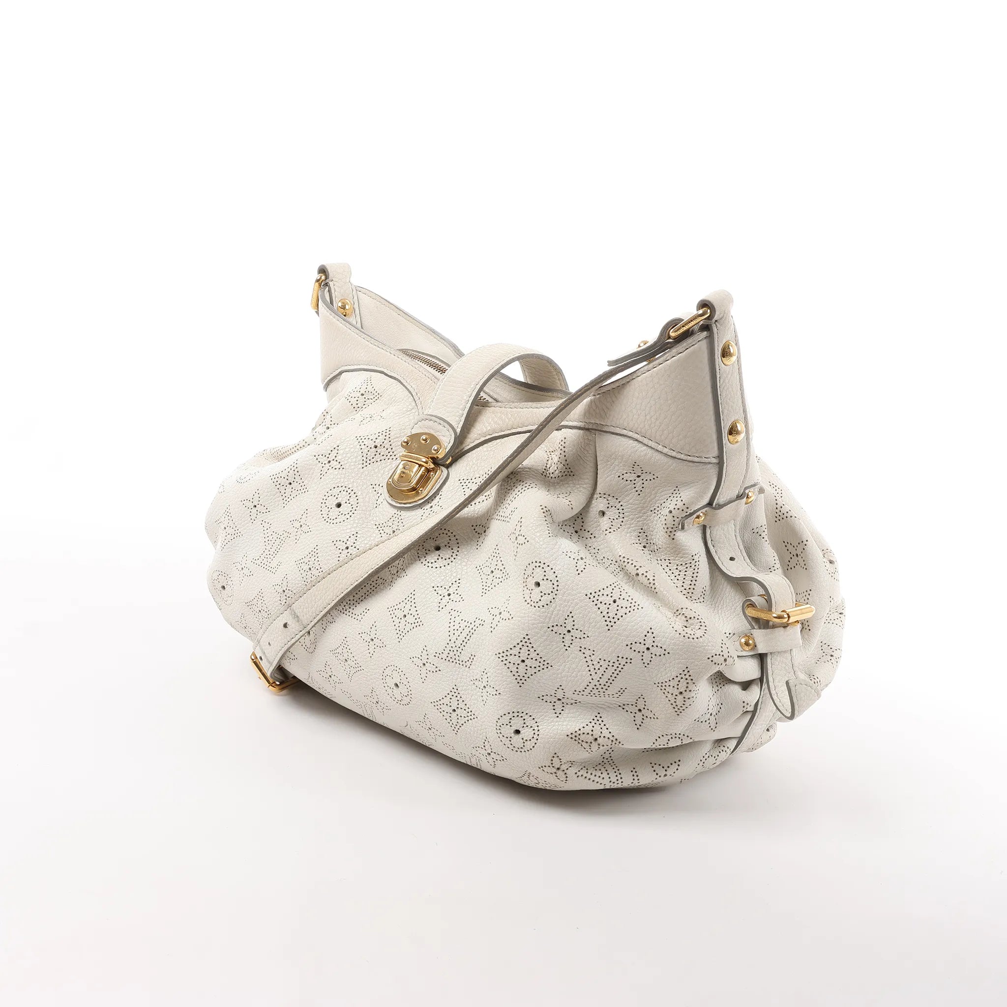 Louis Vuitton Mahina XS Monogram Leather Shoulder Bag in White