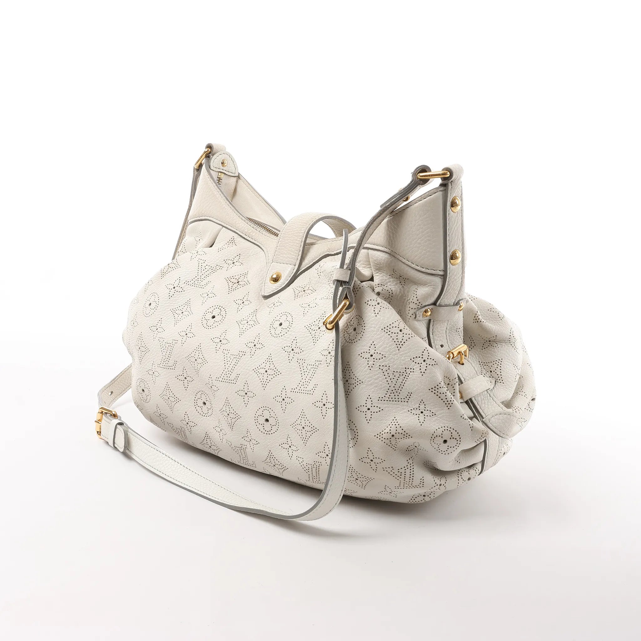 Louis Vuitton Mahina XS Monogram Leather Shoulder Bag in White