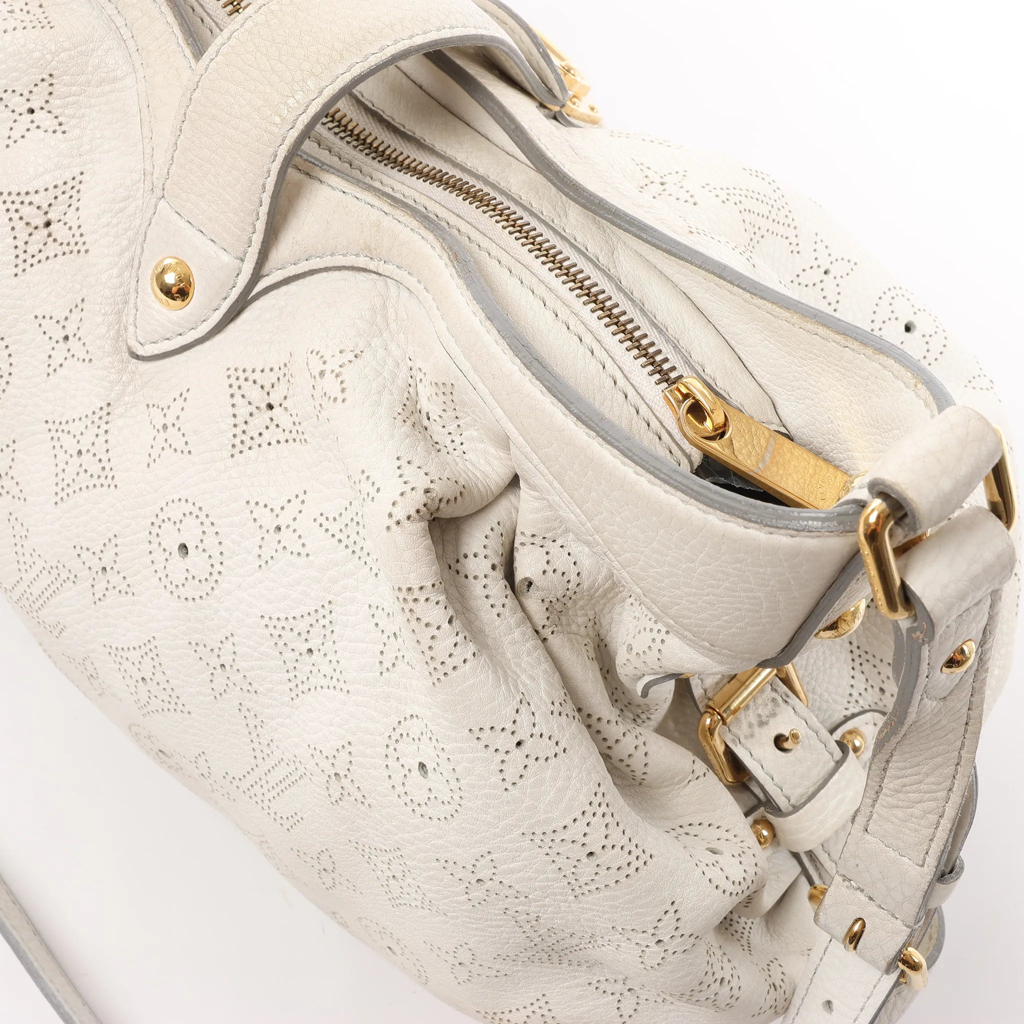 Louis Vuitton Mahina XS Monogram Leather Shoulder Bag in White