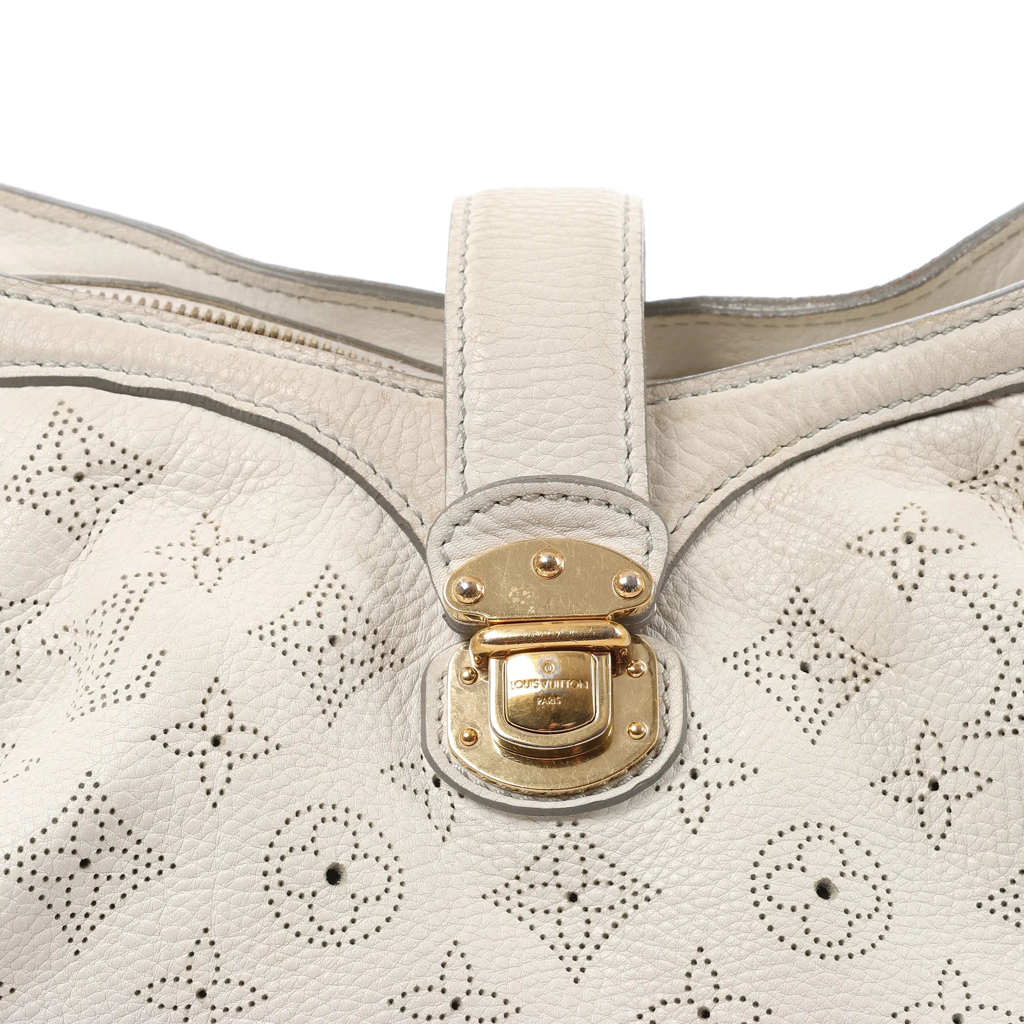 Louis Vuitton Mahina XS Monogram Leather Shoulder Bag in White