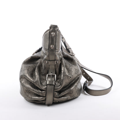 Louis Vuitton Metallic Monogram Mahina Leder Solar XS Umhängetasche in Bronze M95717