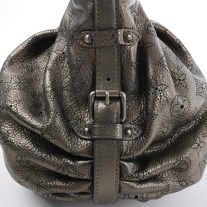 Louis Vuitton Metallic Monogram Mahina Leder Solar XS Umhängetasche in Bronze M95717