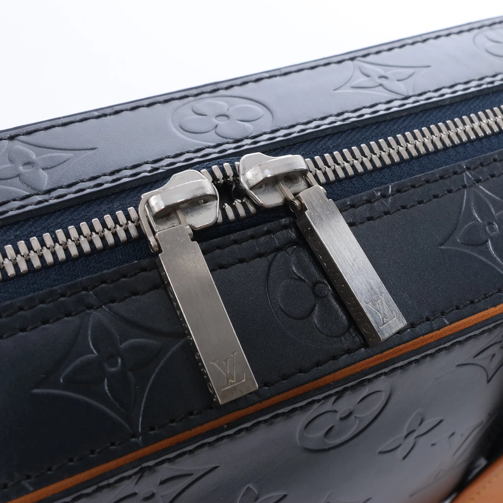 Louis Vuitton Malden Monogram Matt Handbag Navy Blue