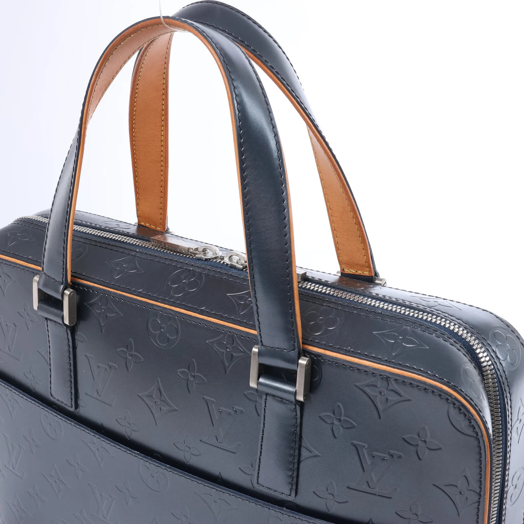 Louis Vuitton Malden Monogram Matt Handbag Navy Blue