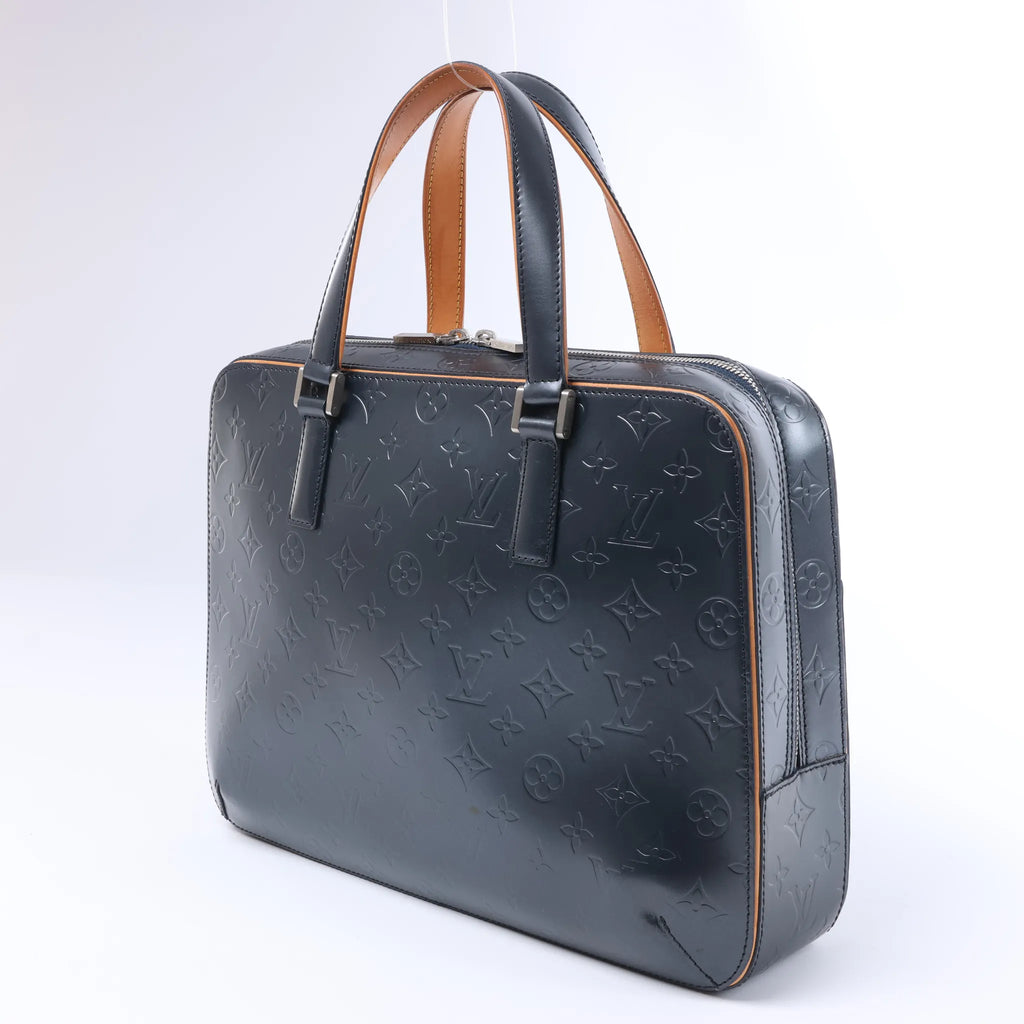 Louis Vuitton Malden Monogram Matt Handbag Navy Blue